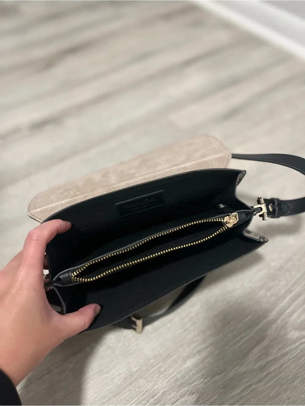 Massimo Dutti Genuine Leather Snake Print Crossbody Bag NWOT